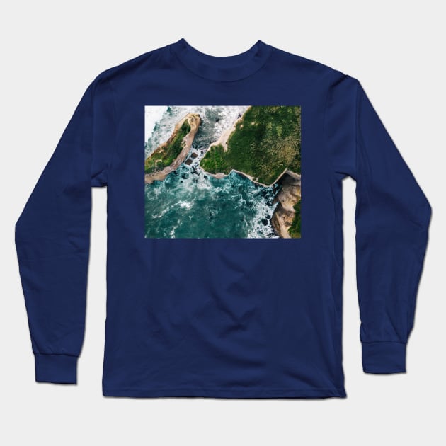 Rocky beaches Long Sleeve T-Shirt by daghlashassan